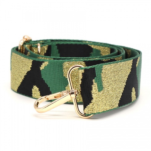 Green Mix Lurex Camo Bag Strap by Peace of Mind